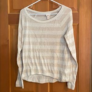 Glittery stripped long sleeve shirt